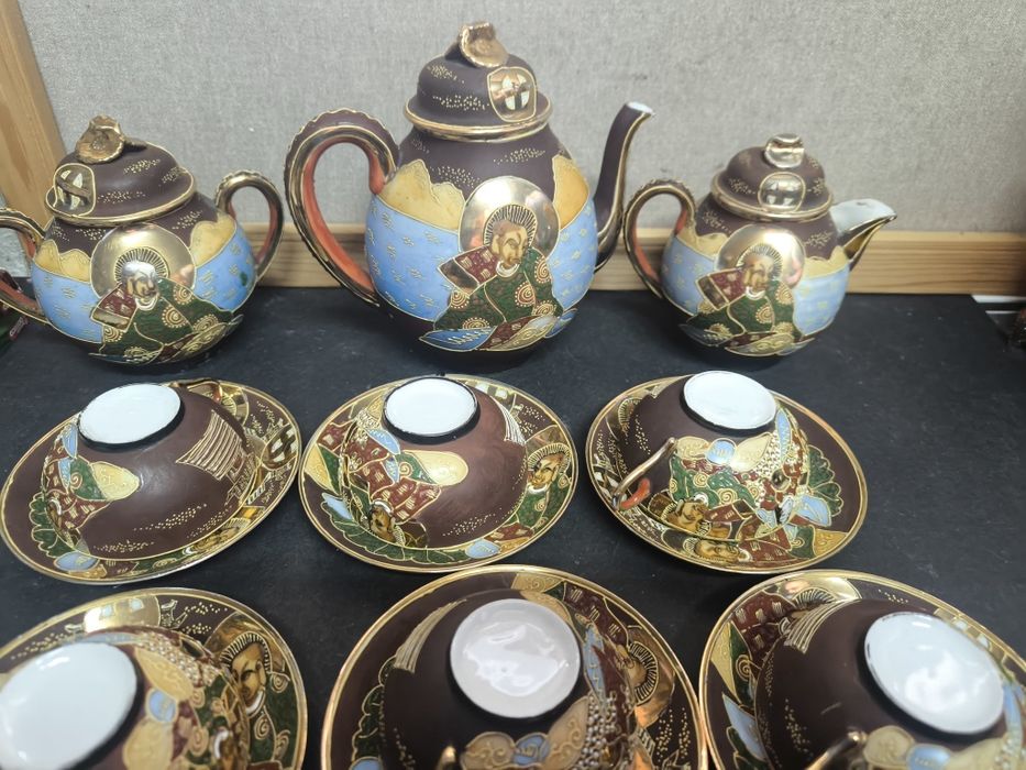 Conjunto Chá Japonês "Satsuma" Porcelana Casca ovo
Magnífico serviço d