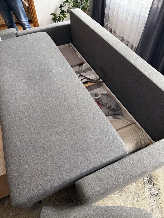 Zarezerwowana !!! Kanapa sofa szara Abra meble jak nowa