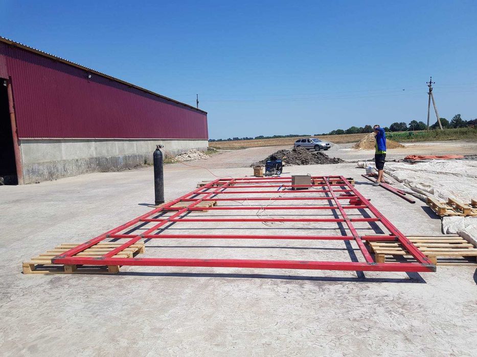 Відкатні ворота, Брама здвижна, Каркас воріт, Доставка