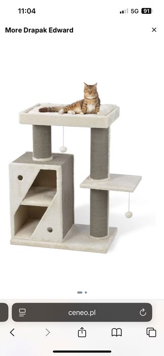 Drapak dla kota, duży,pluszowy.