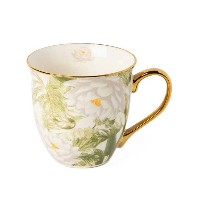 Duży kubek 560 ml lotos lilia wodna kolekcja Pepco White Lotus HBO