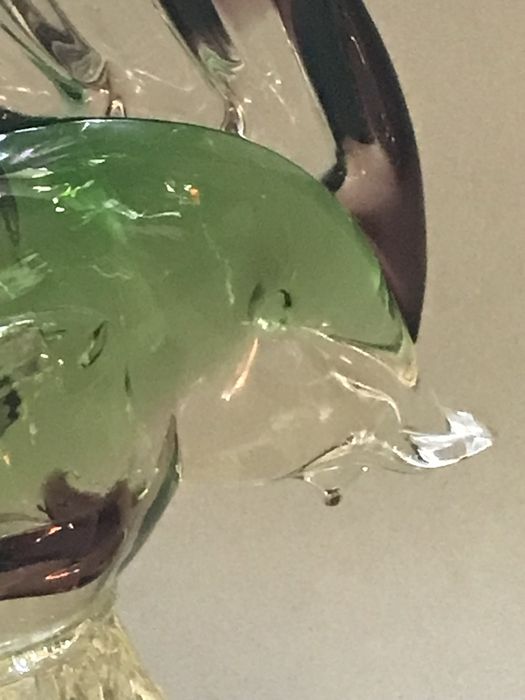 Szkło dekoracyjne figurka ryba Murano (?)