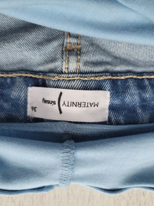 Spodnie ciążowe dżinsowe 36 S slim