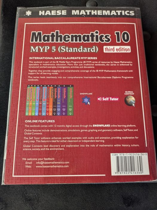 Mathematics 10 MYP Standard