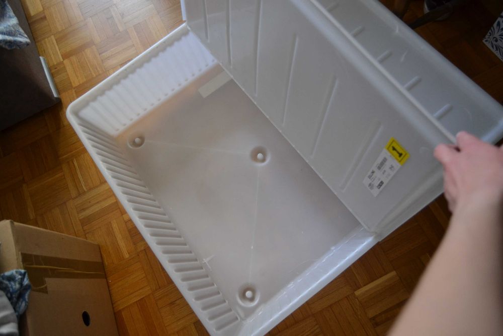 Pojemnik z pokrywką Ikea Dilling 70 x 77 x 19 cm pod łóżko pudełko organizer