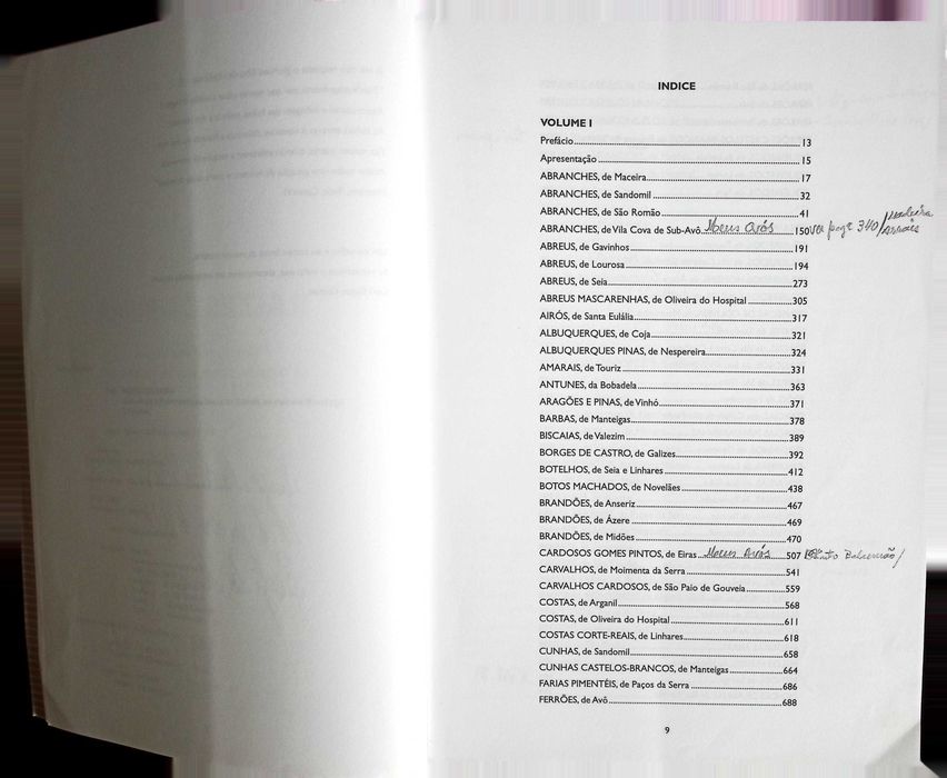 Genealogia: Raízes da Beira, vol. I e II