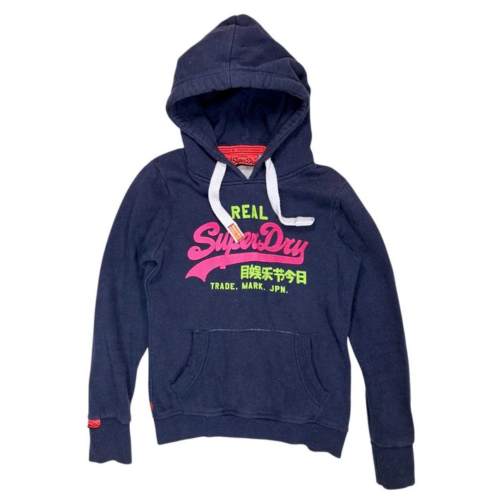Superdry Japan Hoodie Y2K bluza z kapturem hoodie damska S Vintage