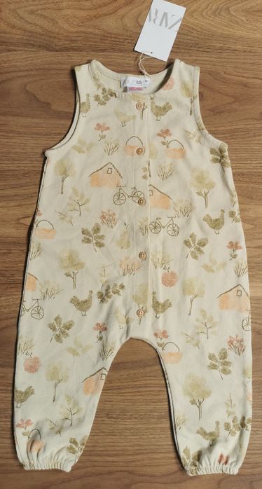 Ogrodniczki rustykalne Zara unisex roz. 80