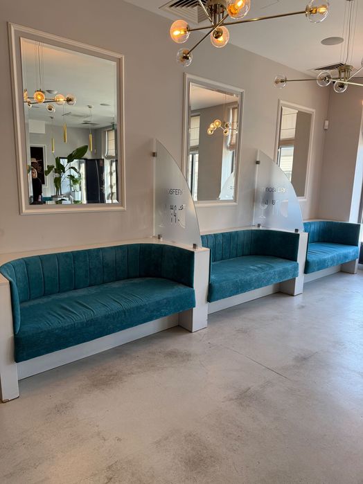 Kanapa glamour turkus