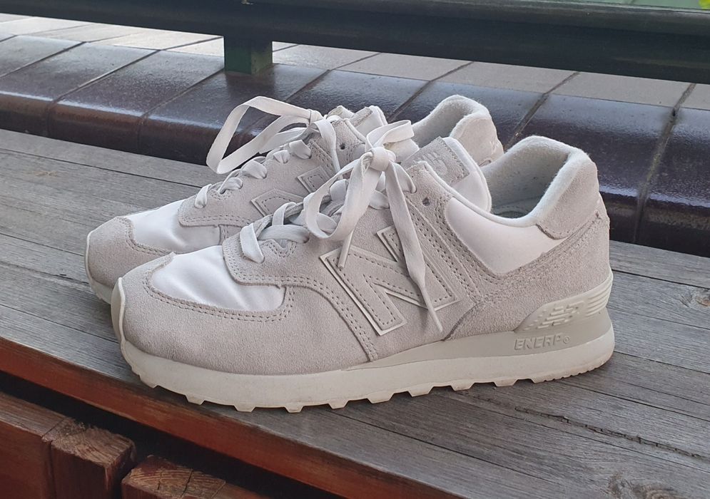 New Balance 574 biało-szare 37,5