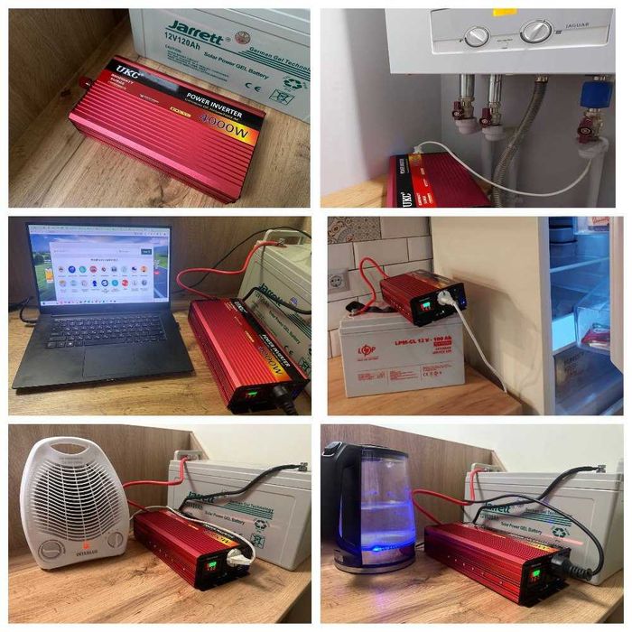 Инвертор 12v UKC 4000W Перетворювач Інвертор Инвертор Преобразователь