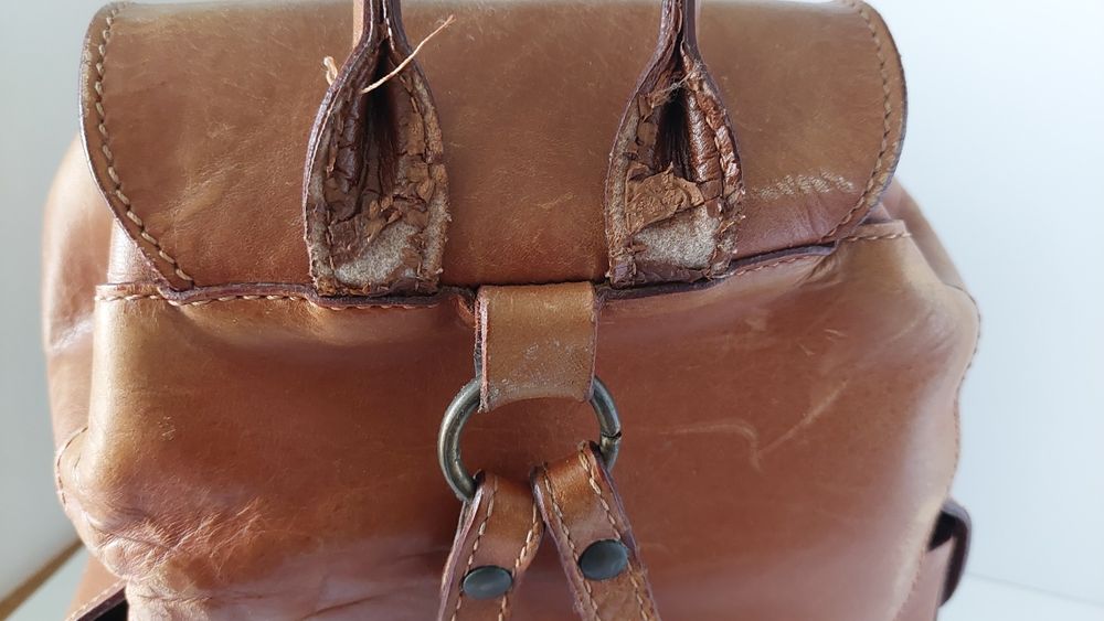 Mochila em pele Ted Benson