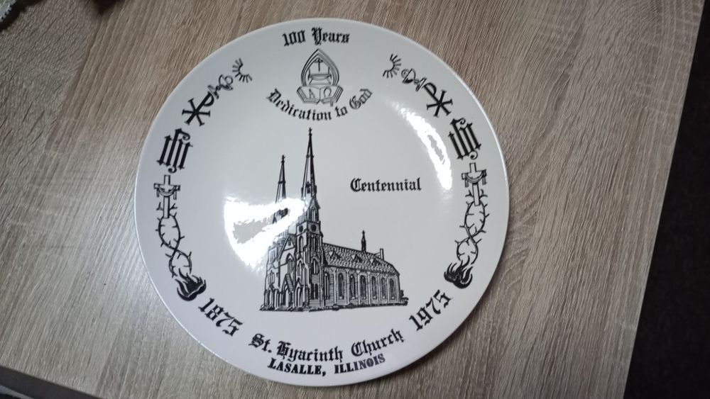 Talerz ozdobny. Używany.