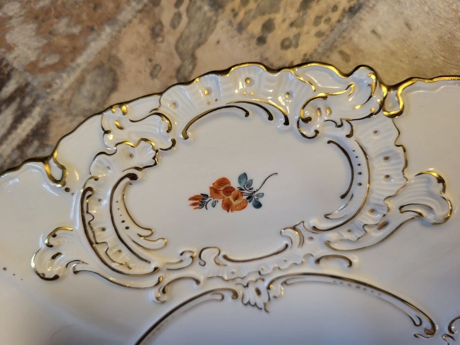 Misnia (Meissen) 30cm  Porcelana Talerz Patera  dekoracyjna