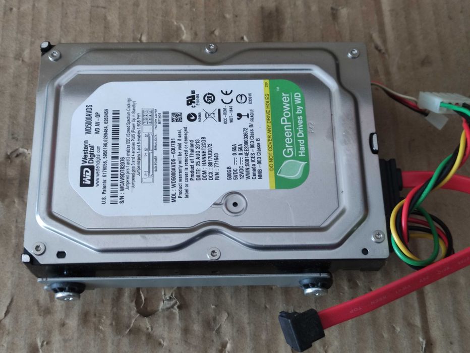 Dysk twardy 500 GB Western Digital używany