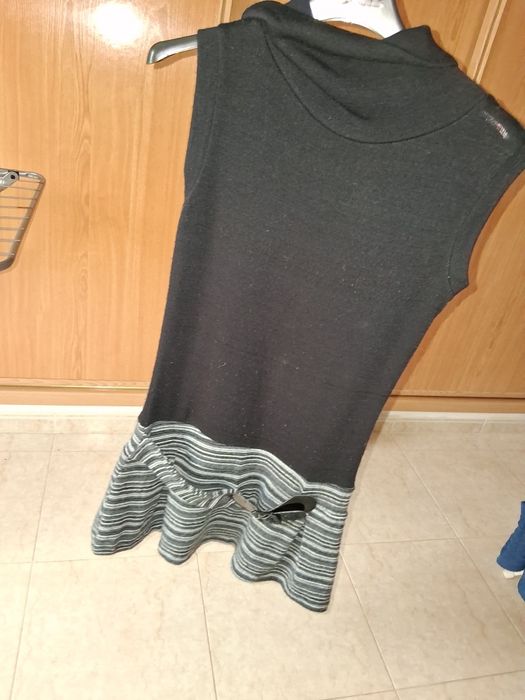 Vestido para mulher com corpo comprido