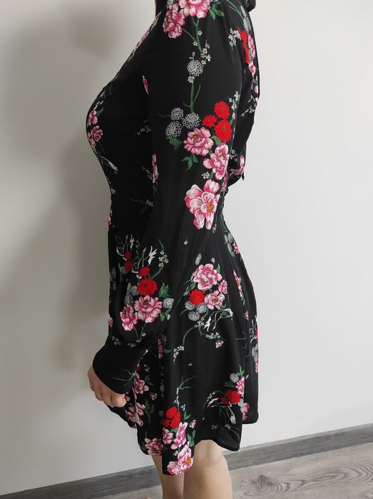 Sukienka w kwiaty, h&m, 38