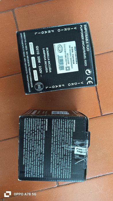 1 foco de luz embutido NOVO