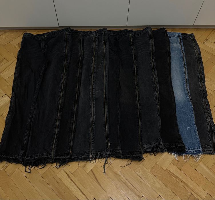 Zara Flared Zip Jeans