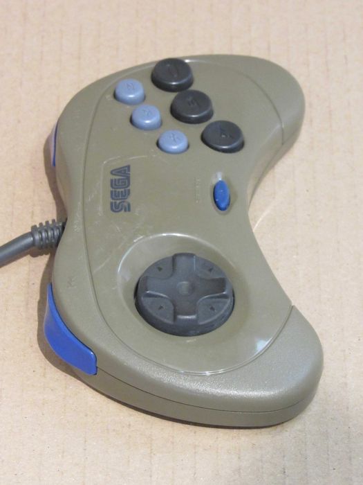 Sega Saturn comando original cinzento JP