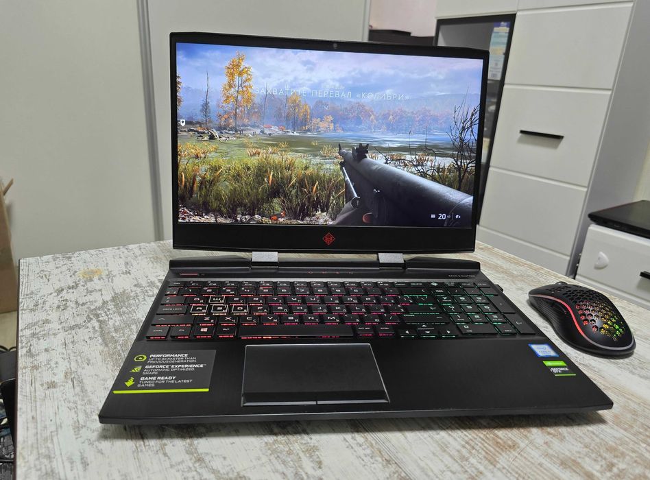 2023г. HP OMEN (Core i5 9-Gen/Nvidia GTX 1650/16GB/SSD 128G+1000GB)