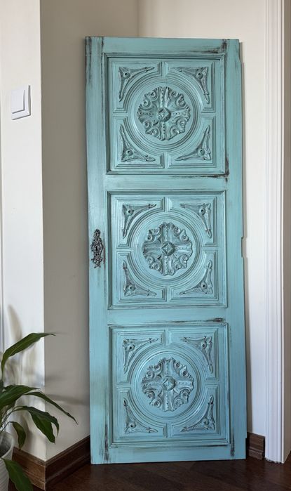 Antiga porta de madeira para decoração 135x50cm