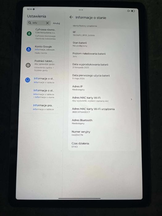 Tablet Lenovo IdeaTab 11 8/128