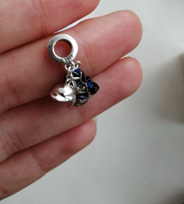 Подарунок чоловіку підвіска мотоцикл, шолом мото кулон шарм срібний