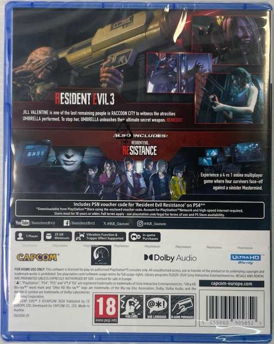 Resident Evil 3 PL PS5 Nowa Poznań / Zamiana/Sprzedaż