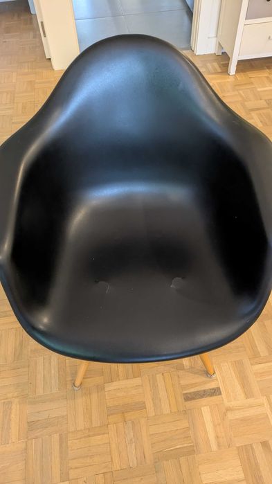 Cadeira Charles Eames Wood Daw Com Braços