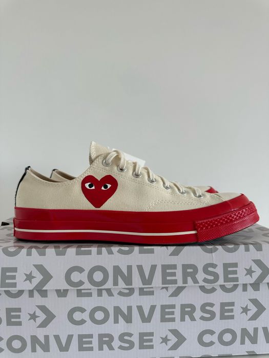 Оригінальні кеди Converse x Comme Des Garcons Play Chuck 70 Red