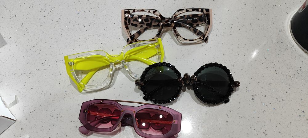 Hit okulary zerówki ramki oprawki vintage panterka oversize