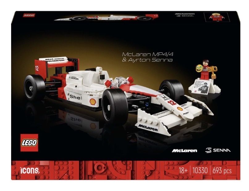 set LEGO Icons McLaren MP4/4 e Ayrton Senna (10330)