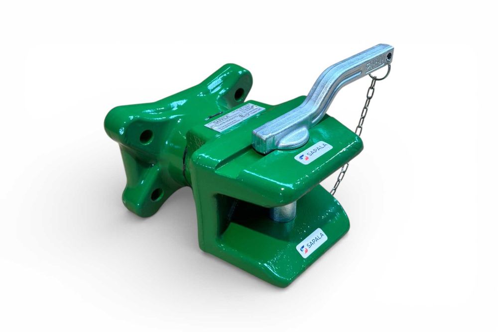 Zaczep manualny do przyczepy sprzęg rolniczy na tył hak 140x80mm