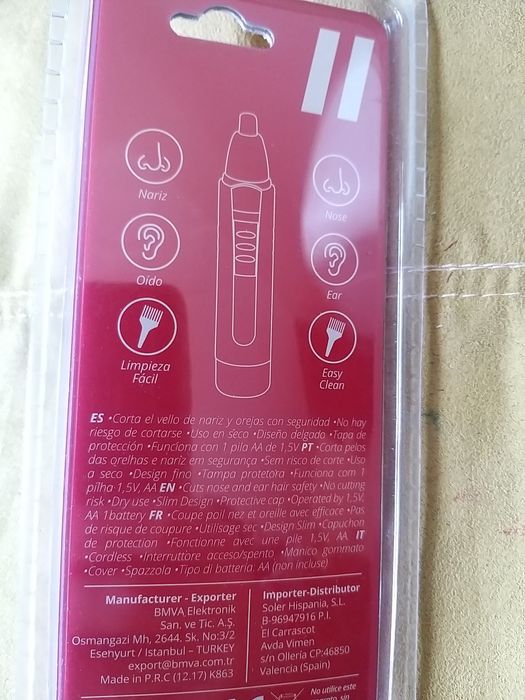 Aparador de nariz e orelhas