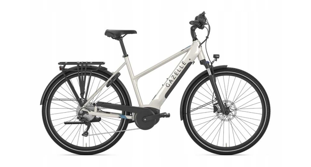 Rower Elektryczny Gazelle Medeo T10 HMB ivory white - 45 i 50 cm 500Wh