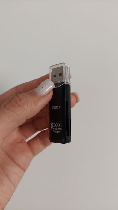 Картрідер зовнішній USB 2.0 micro CD та micro SDHC