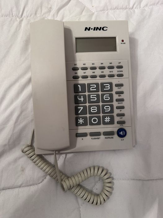 Telefone fixo com visor