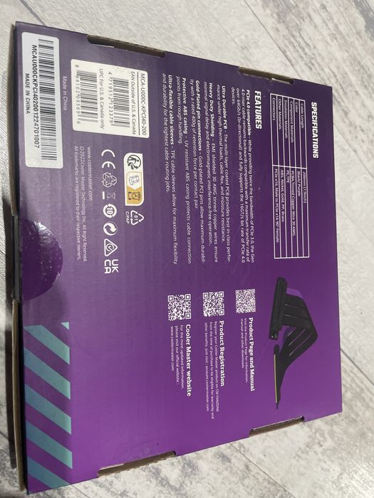 Tasma Cooler Master PCIe 4.0 x16 Riser Kabel 200mm / 300mm | NOWE ZAPLOMBOWANE