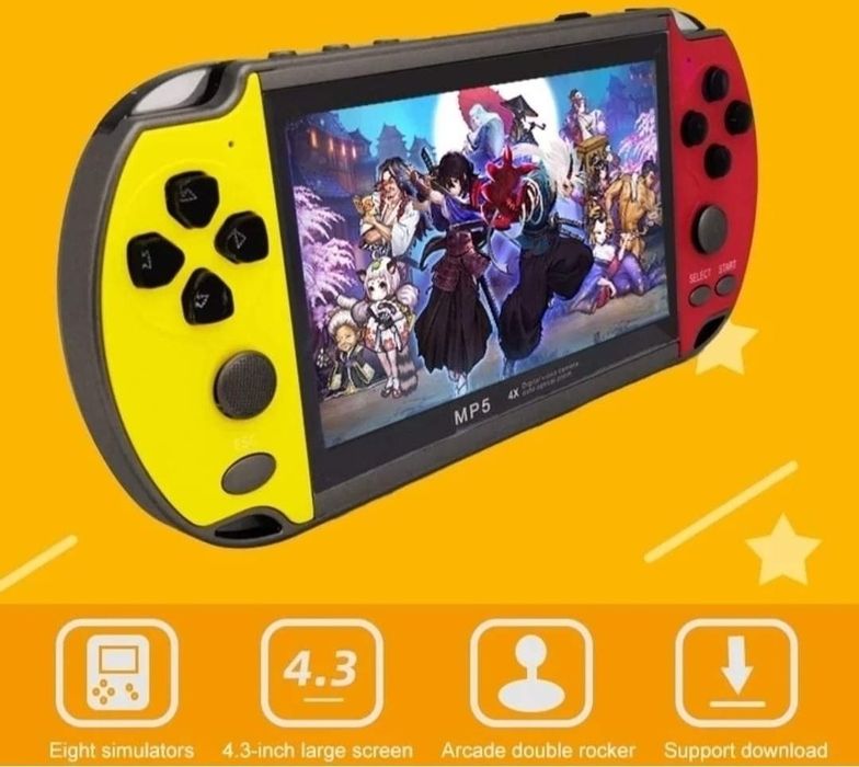 Consola portátil videojogos incluí 200 jogos (Várias cores diferentes)