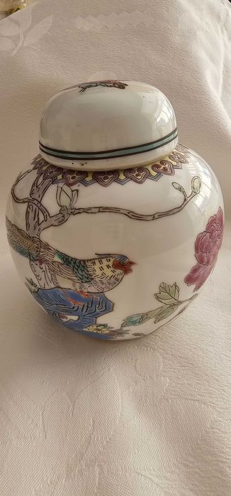 Pote Chinês Pintado à Mão