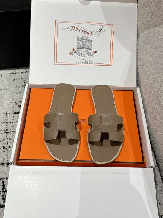 Buty, Klapki damskie, skóra naturalna 85-41