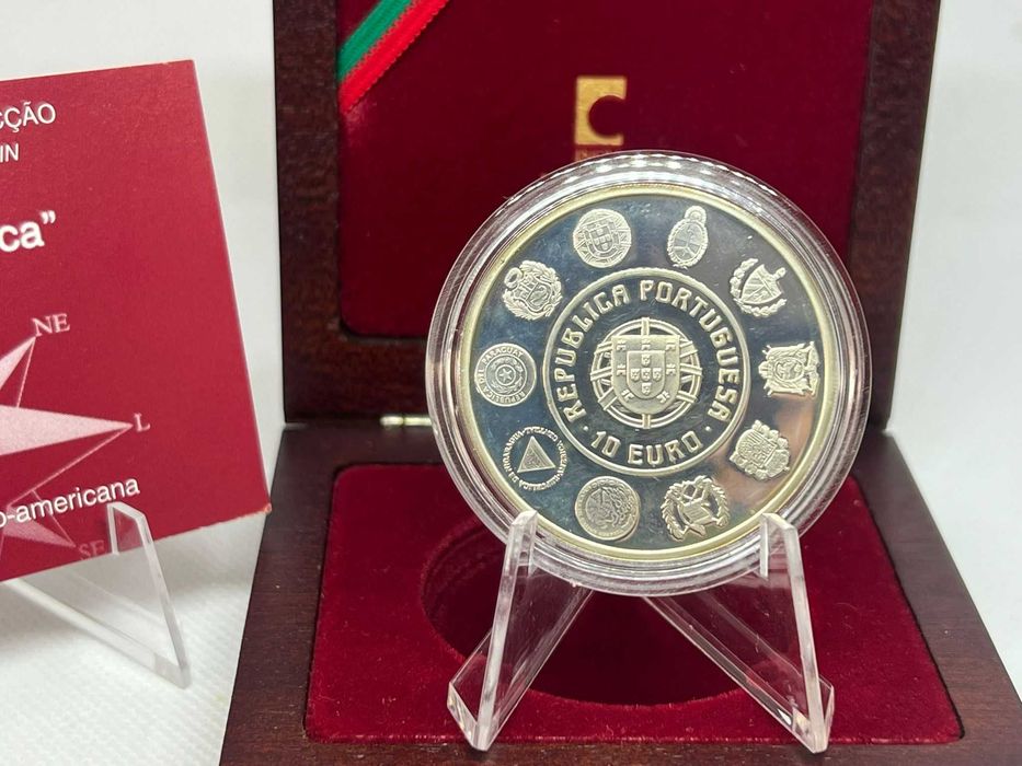 Portugal 2003 - Estojo 10 Euros Prata Proof V Ibero-Americana – Náutica