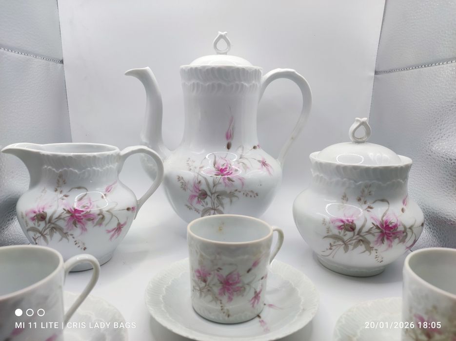 Serviço de Café de porcelana designer Limoges lindíssimo completo