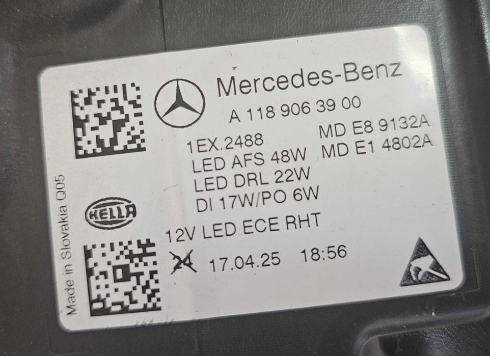 Otica Esquerda LED Mercedes-Benz CLA (C118) | 130669