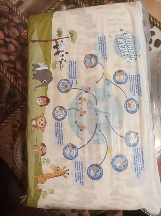 Подгузники р-р 2 (3-6 кг) Planeta Beby 40 шт., Panales fraldas (р-р 3)