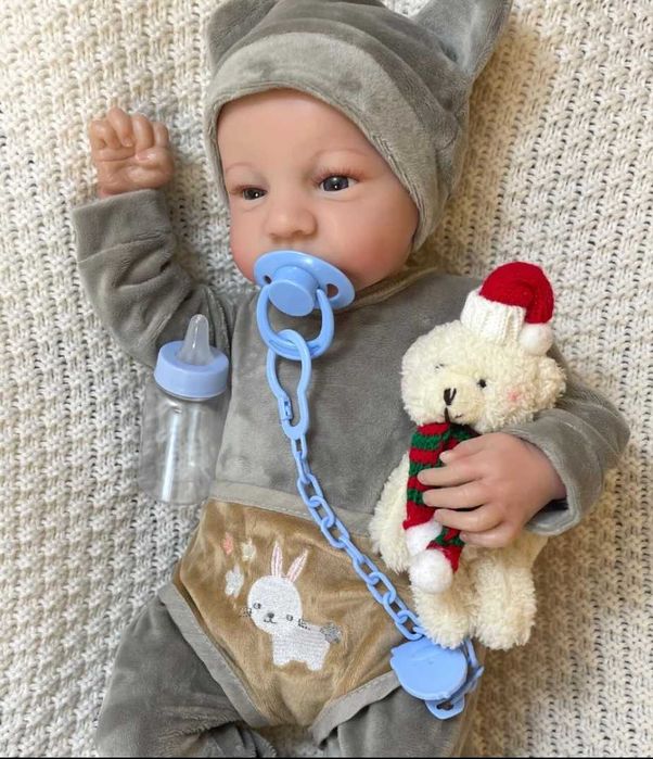 31) Кукла Реборн Младенец Levi Premium Винил 3D 45см.