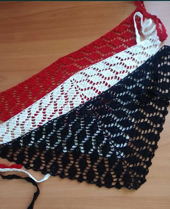 Косынка на голову вязаная