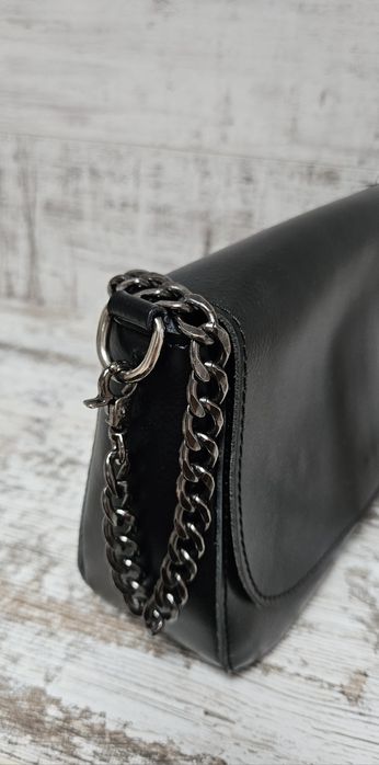 Шкіряна сумка-клатч