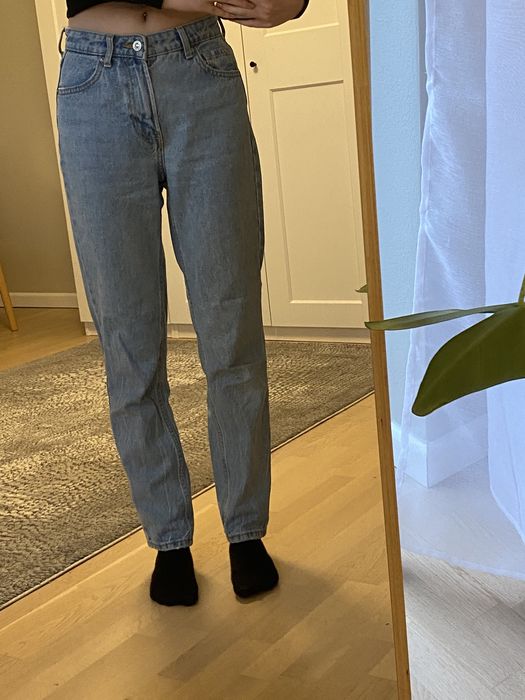 mom jeans jasnoniebieskie